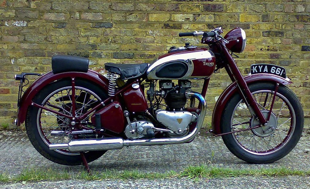 Classic Triumph Motorcycle